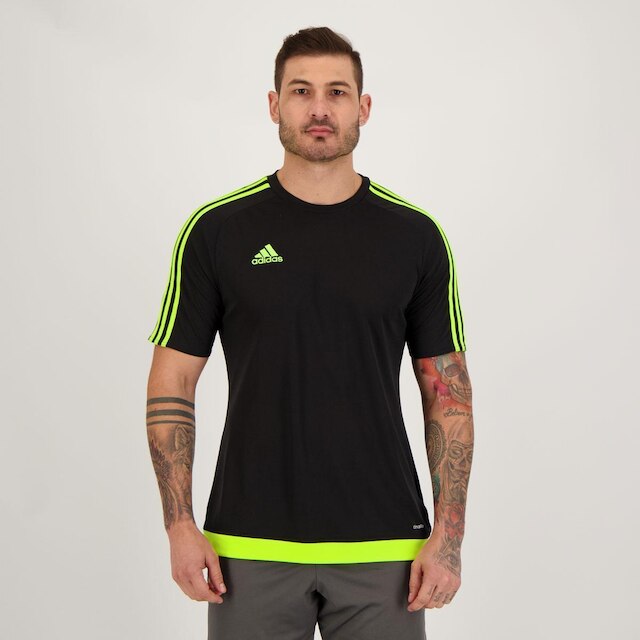 Camisa Adidas Estro 15 I Preta e Verde - Preto é boa?