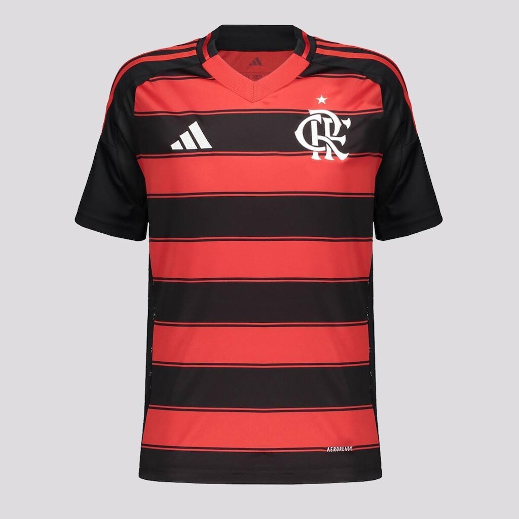 Camisa Adidas Flamengo I 2025 Juvenil