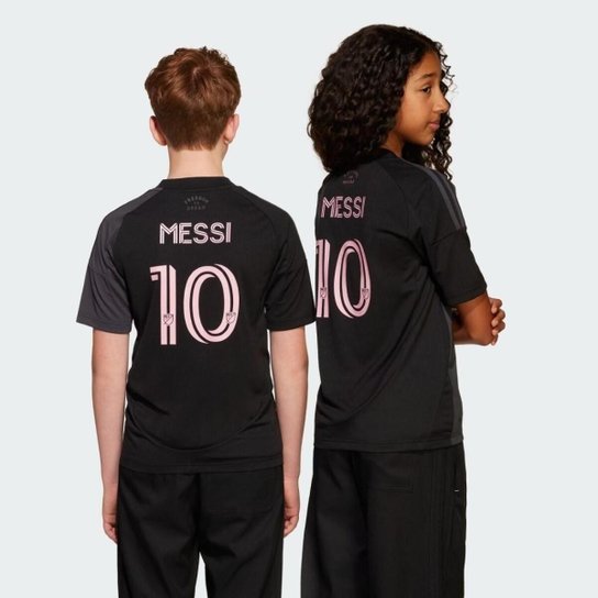 Camisa Adidas Inter Miami Uniforme 2 Messi 10 Infantil