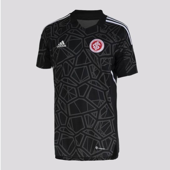 Camisa Adidas Internacional Goleiro II 2022 - Preto Menor preço em Camisa Adidas Internacional Goleiro II 2022 - Preto