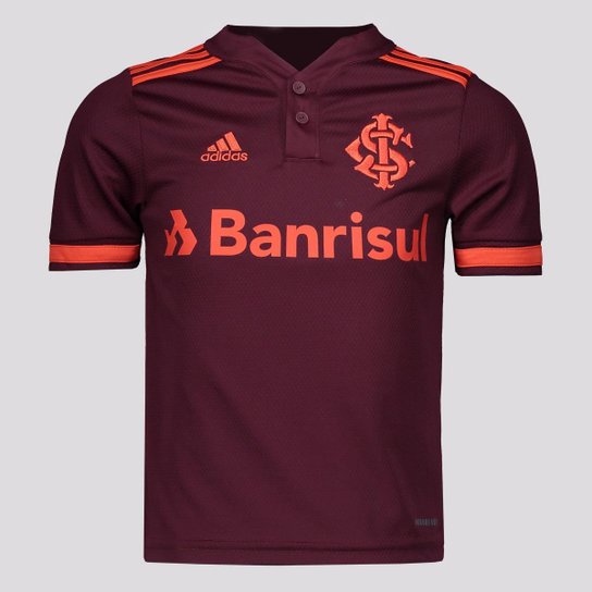Camisa Adidas Internacional III 2021 Juvenil - Vermelho Menor preço em Camisa Adidas Internacional III 2021 Juvenil - Vermelho