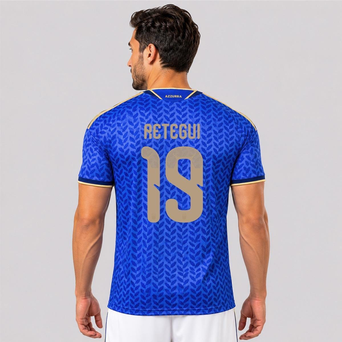Camisa Adidas Itália Home 2026 19 M. Retegui