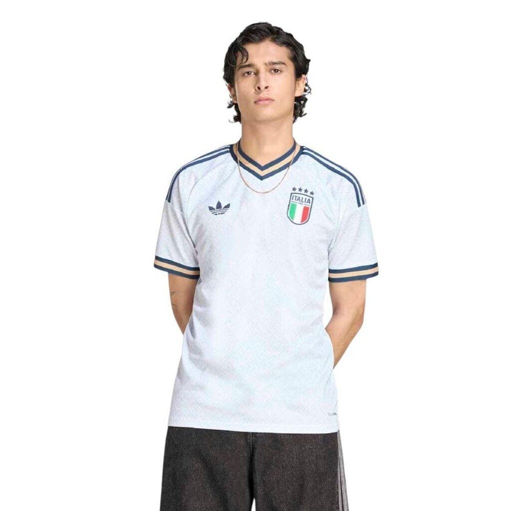 Camisa Adidas Itália II 2026/27 Masculina - Azul P