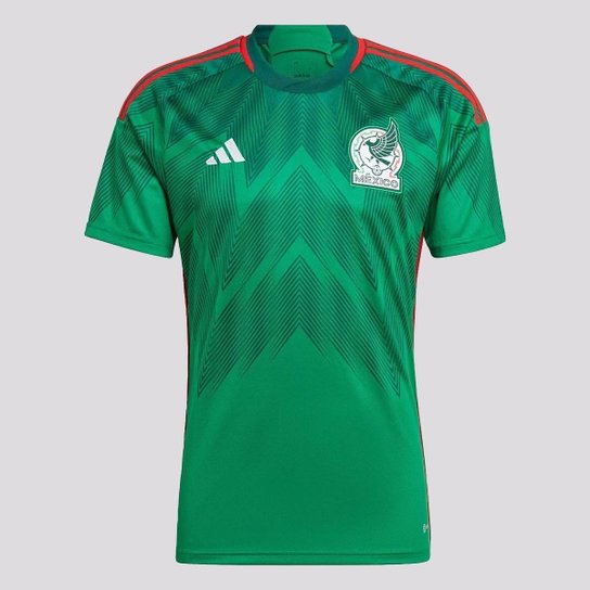 Camisa Adidas México Home 2022 Jogador - Verde Menor preço em Camisa Adidas México Home 2022 Jogador - Verde