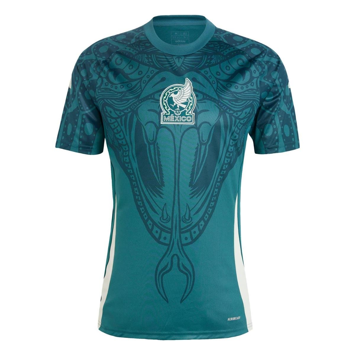 Camisa Adidas Pré-Jogo México Masculina Menor preço em Camisa Adidas Pré-Jogo México Masculina