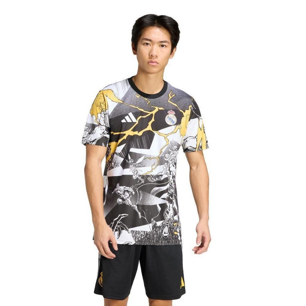 Camisa adidas Pré Jogo Vingadores Real Madrid 25/26 Masculino