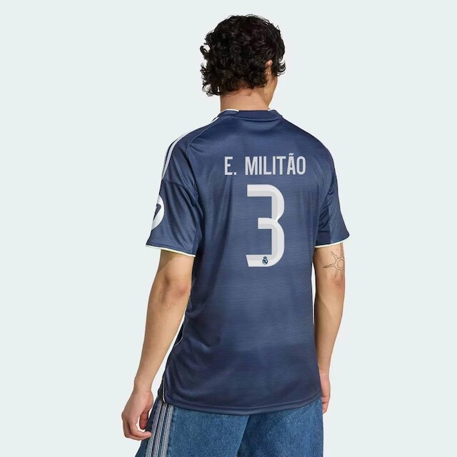 Camisa Adidas Real Madrid Away 2026 3 E. Militão