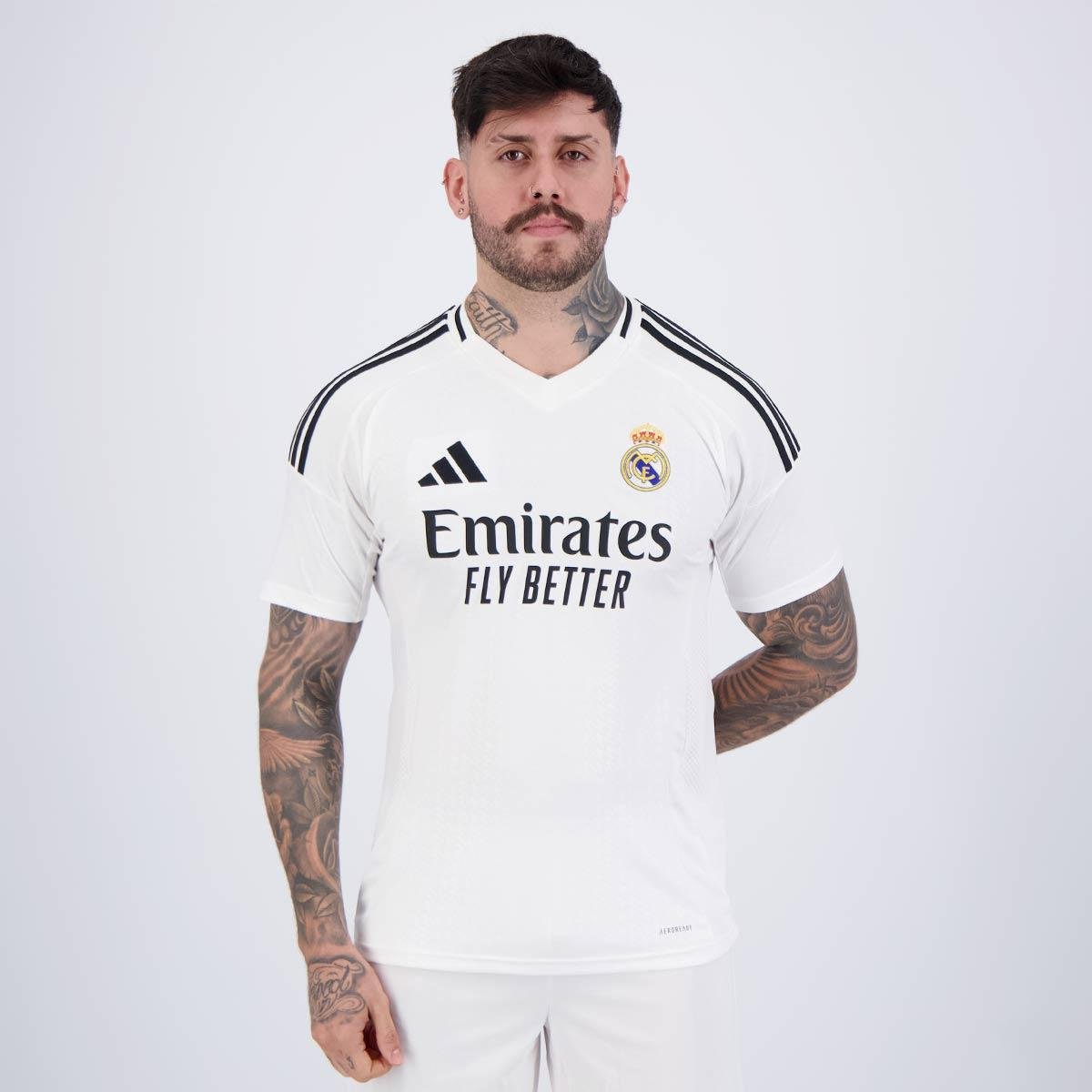 Camisa Adidas Real Madrid I 2025 Menor preço em Camisa Adidas Real Madrid I 2025
