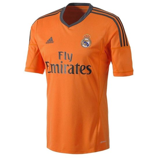CAMISA ADIDAS REAL MADRID III - Laranja Menor preço em CAMISA ADIDAS REAL MADRID III - Laranja