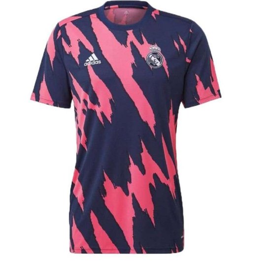 Camisa Adidas Real Madrid Pré Jogo - Azul escuro - GG - Azul Escuro Menor preço em Camisa Adidas Real Madrid Pré Jogo - Azul escuro - GG - Azul Escuro