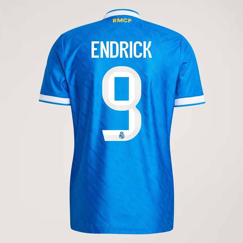 Camisa Adidas Real Madrid Third 2026 Jogador 9 Endrick