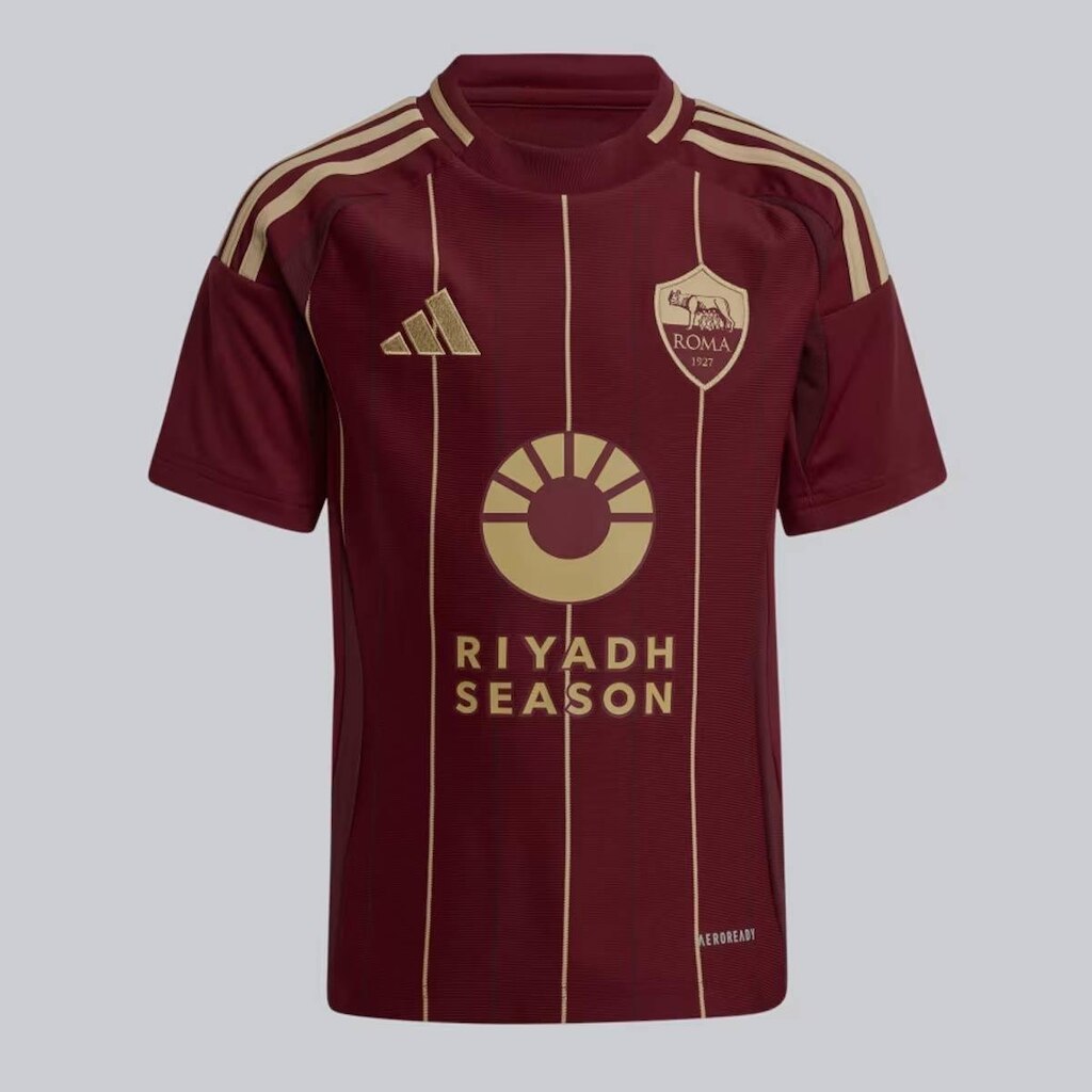 Camisa Adidas Roma Home 2025 Juvenil