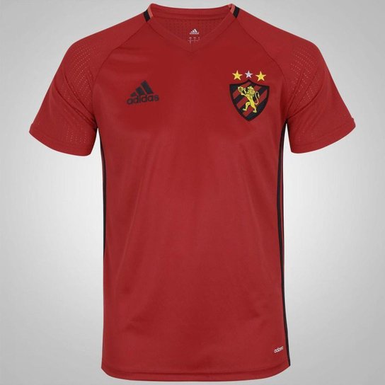 CAMISA ADIDAS SPORT RECIFE TREINO VERMELHA - Vermelho Menor preço em CAMISA ADIDAS SPORT RECIFE TREINO VERMELHA - Vermelho