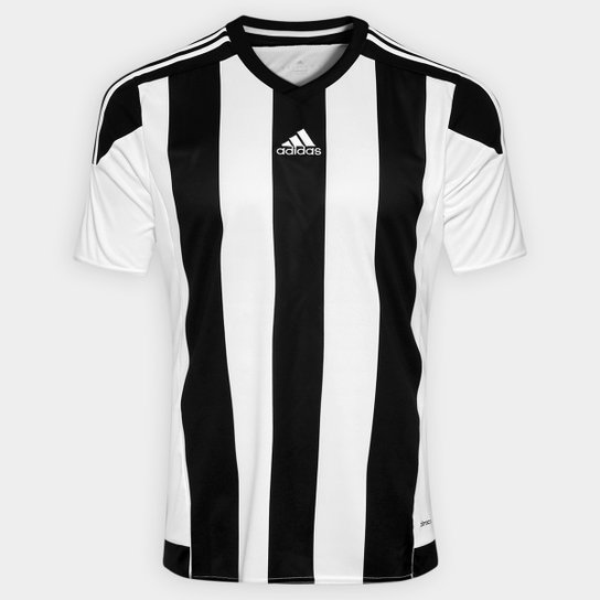 Camisa Adidas Striped 15 Masculina - Branco+Preto é ruim? Camisa Adidas Striped 15 Masculina - Branco+Preto é boa?