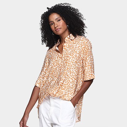 Camisa All Is Love Animal Print Onça Feminina - Feminino