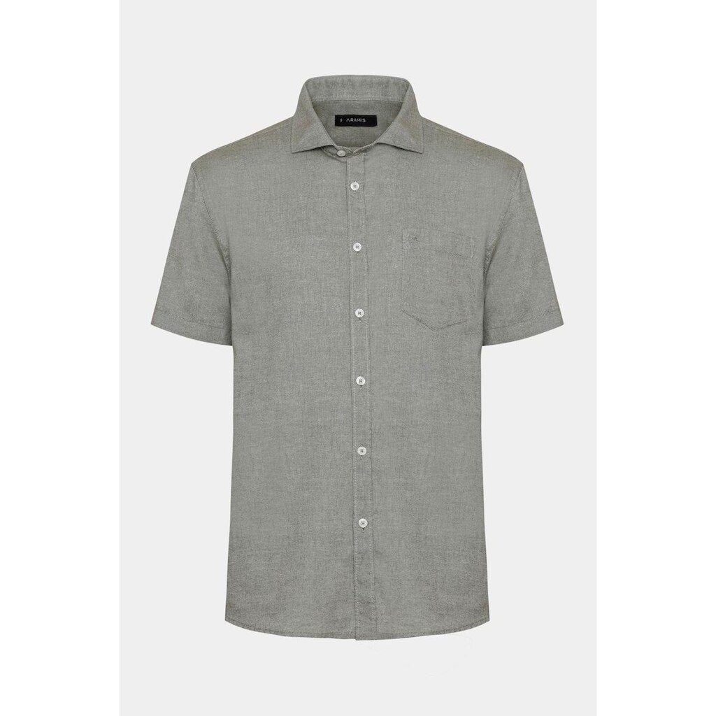 Camisa Aramis Manga Curta Algodão Verde Medio