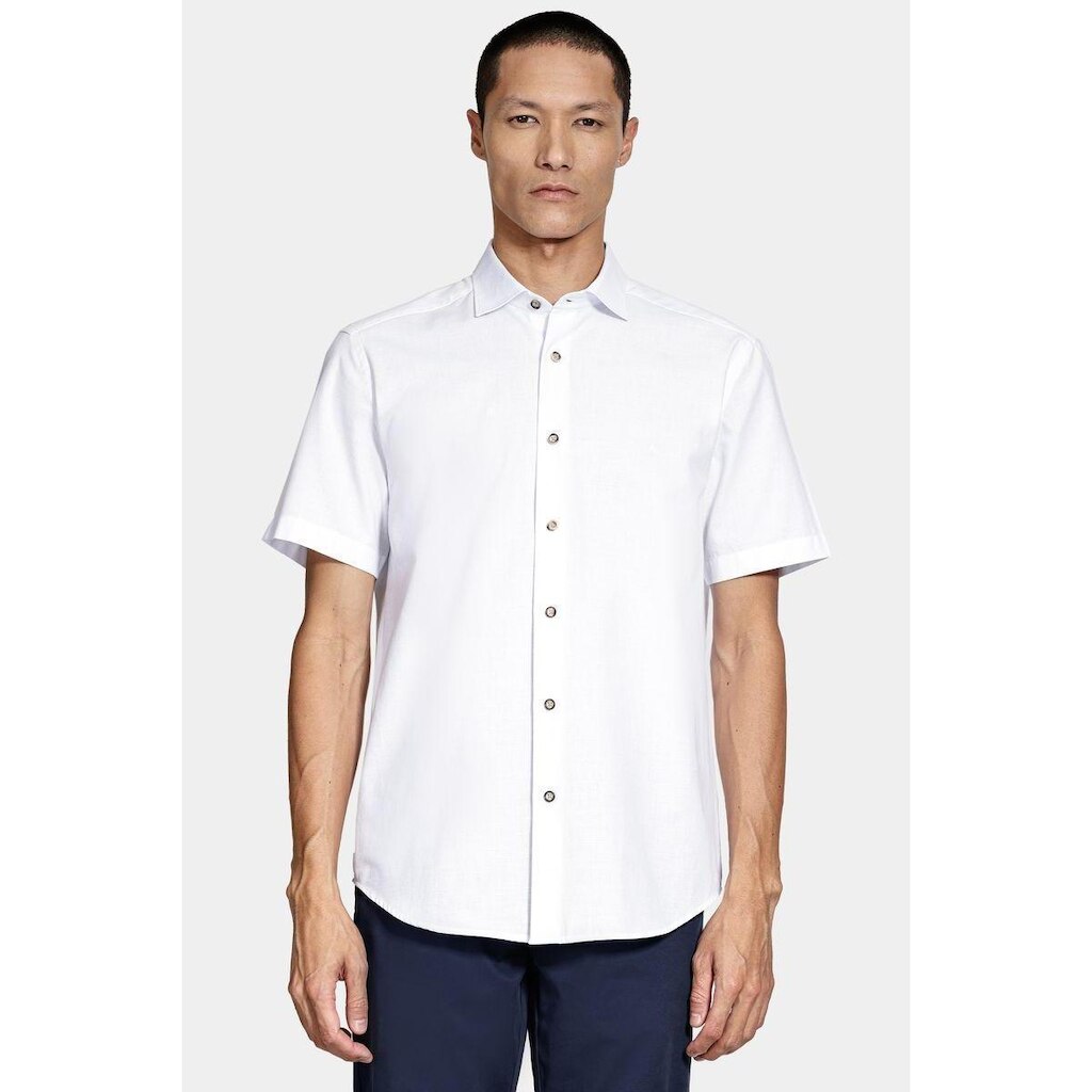 Camisa Aramis Manga Curta Slim Algodão Flame Soft Branco