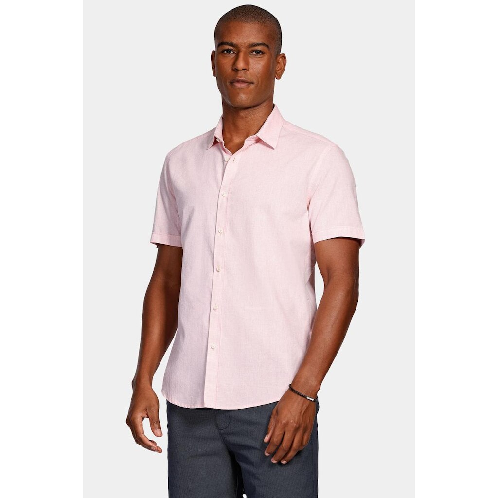 Camisa Aramis Manga Curta Slim Boa Vista Rosa