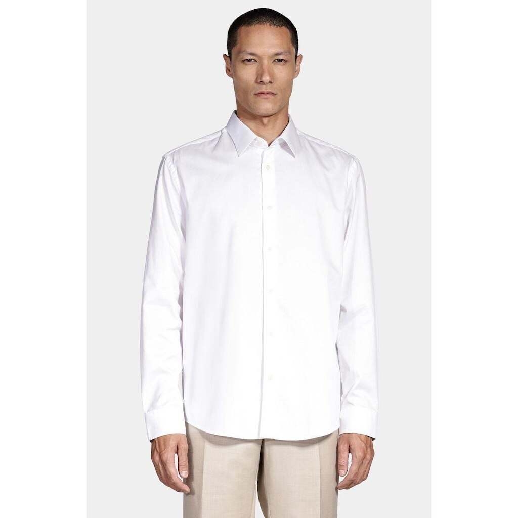 Camisa Aramis Manga Longa Regular 100 Maquinetada Branco