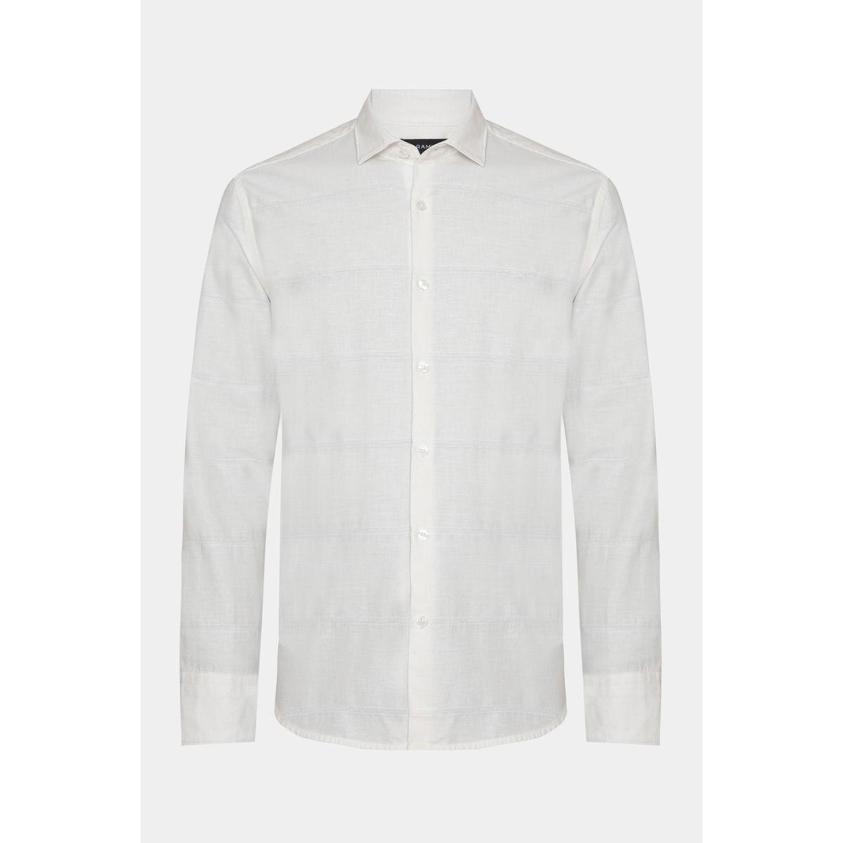 Camisa Aramis Manga Longa Regular Algodão Capri Natural Menor preço em Camisa Aramis Manga Longa Regular Algodão Capri Natural