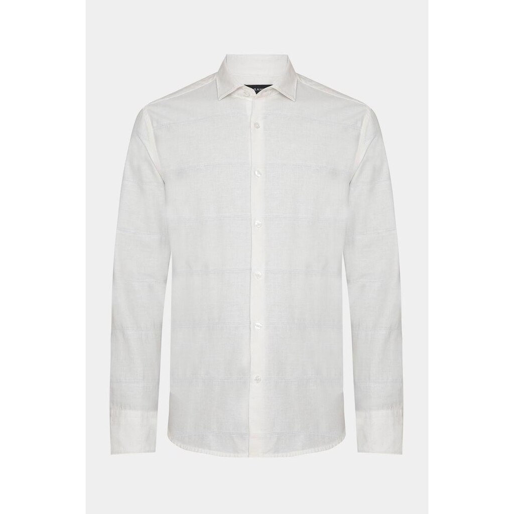Camisa Aramis Manga Longa Regular Algodão Capri Natural