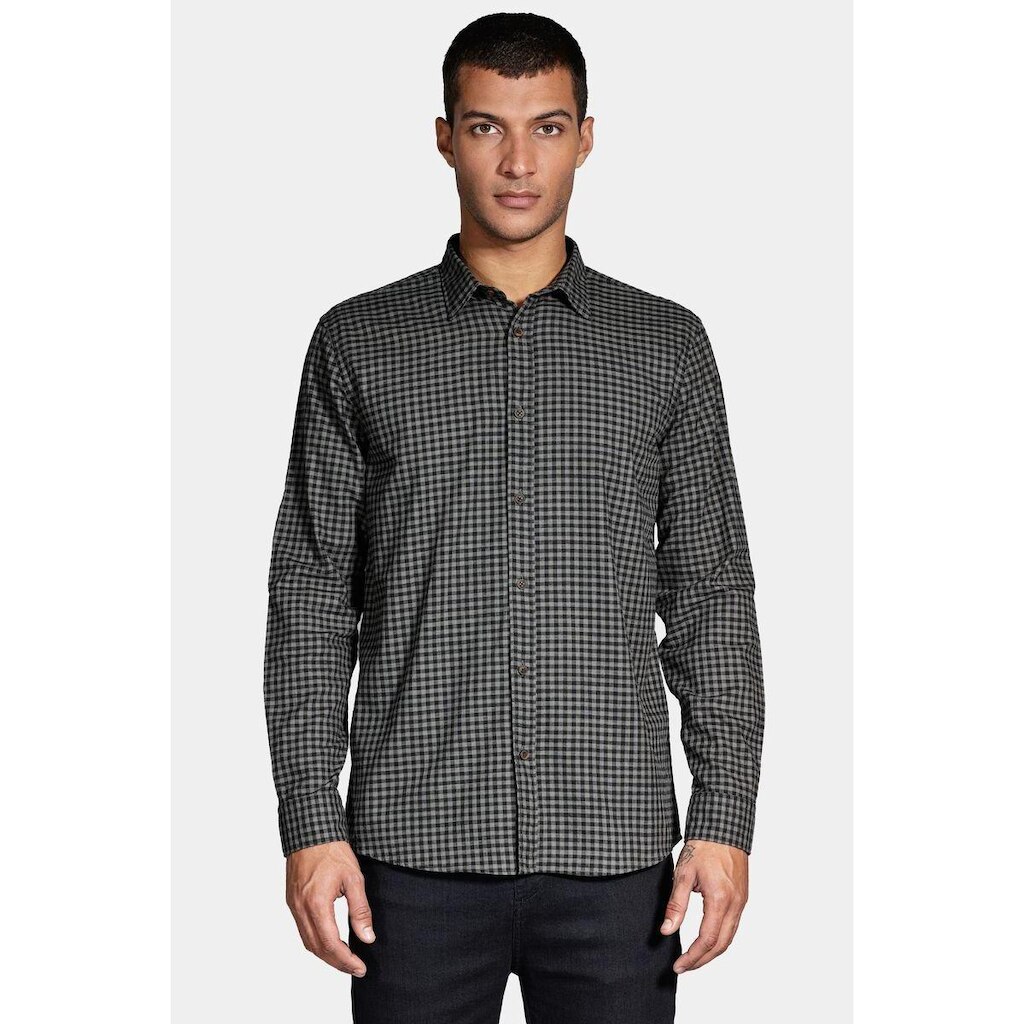 Camisa Aramis Manga Longa Regular Flamê Xadrez Verde