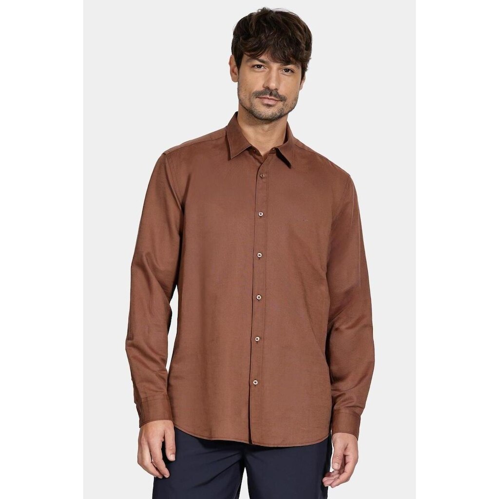 Camisa Aramis Manga Longa Regular Linho