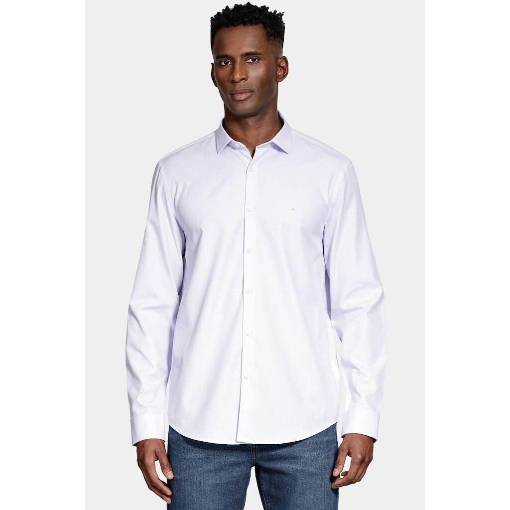 Camisa Aramis Manga Longa Regular Tricoline Algodão