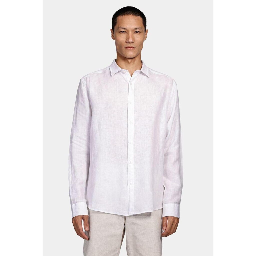 Camisa Aramis Manga Longa Slim Linho Irlandês