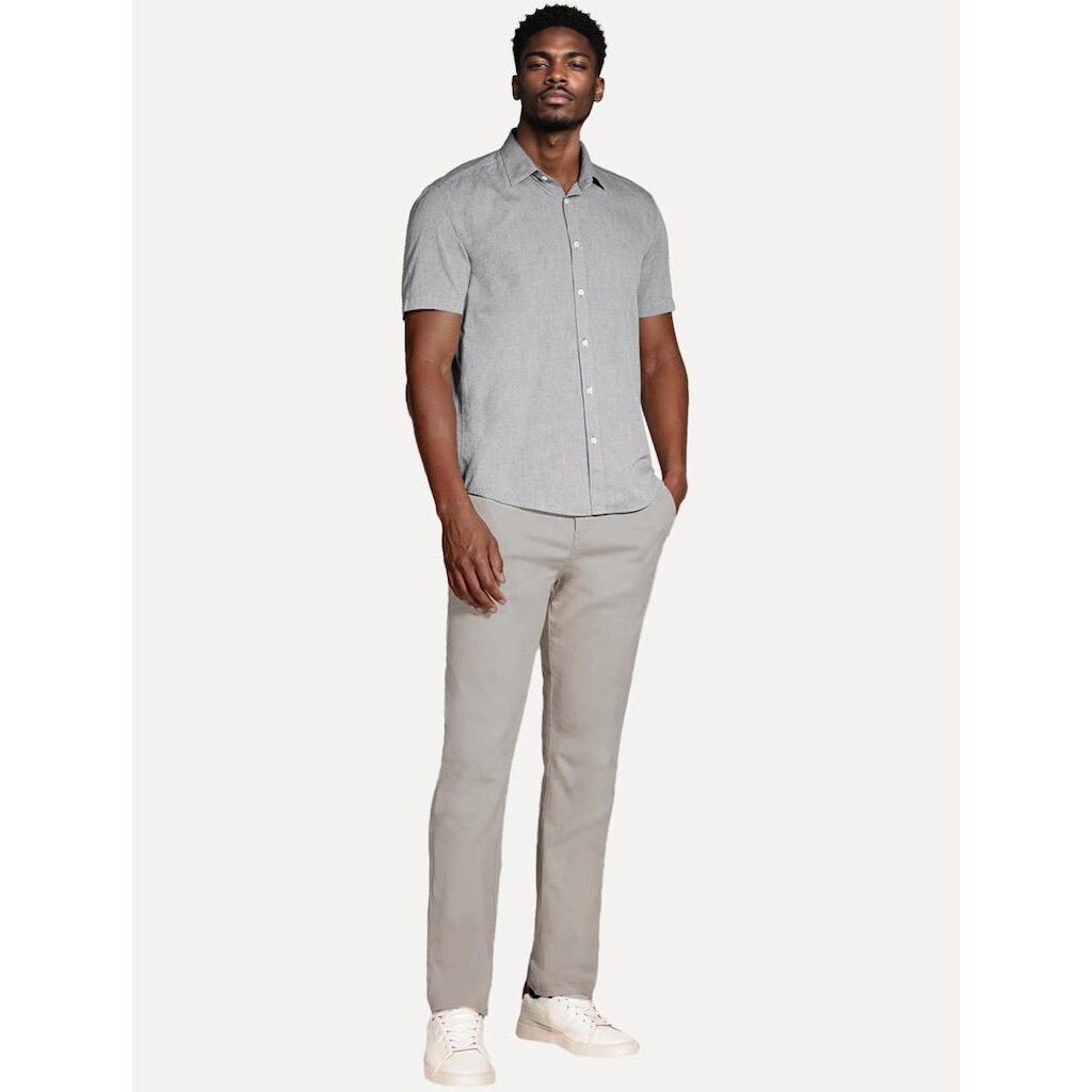Camisa Aramis Masculina Slim Algodão Willis Chumbo