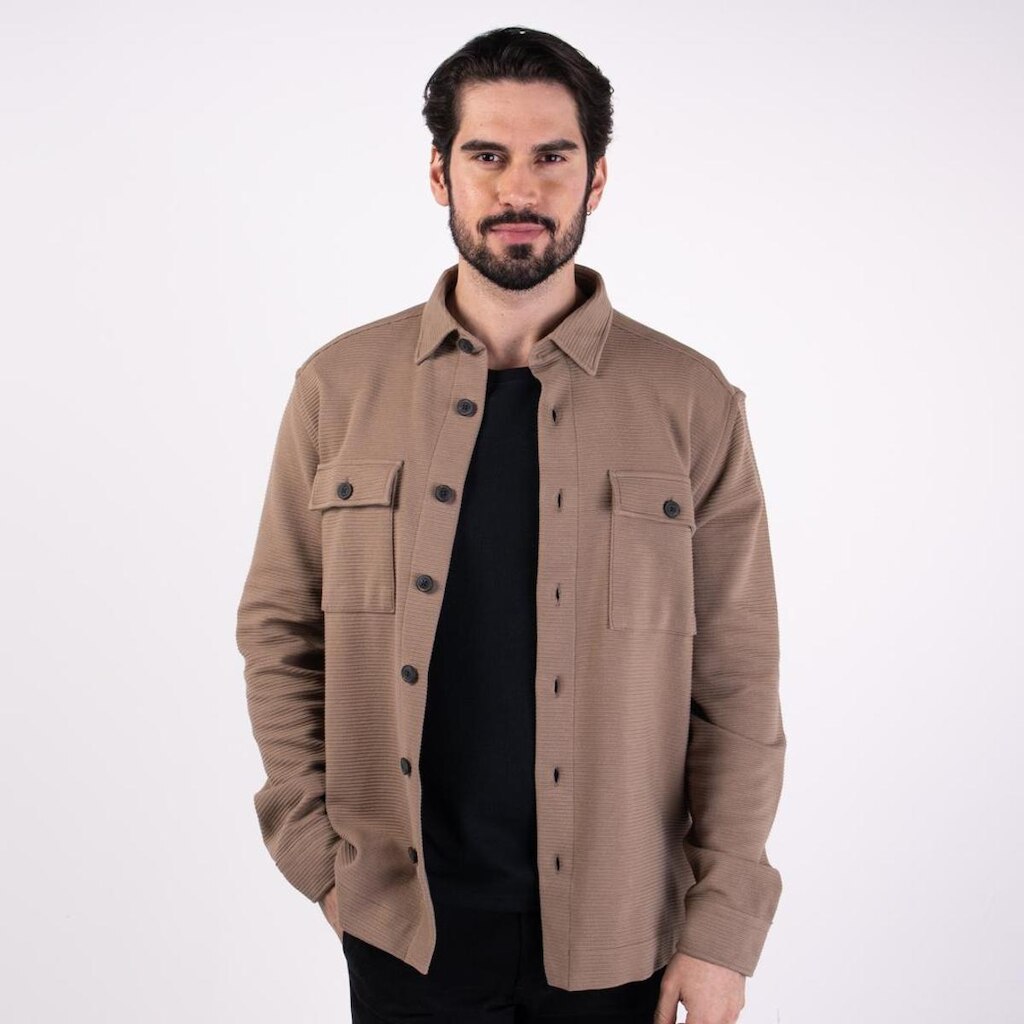 Camisa Aramis Overshirt Texturizada Cáqui