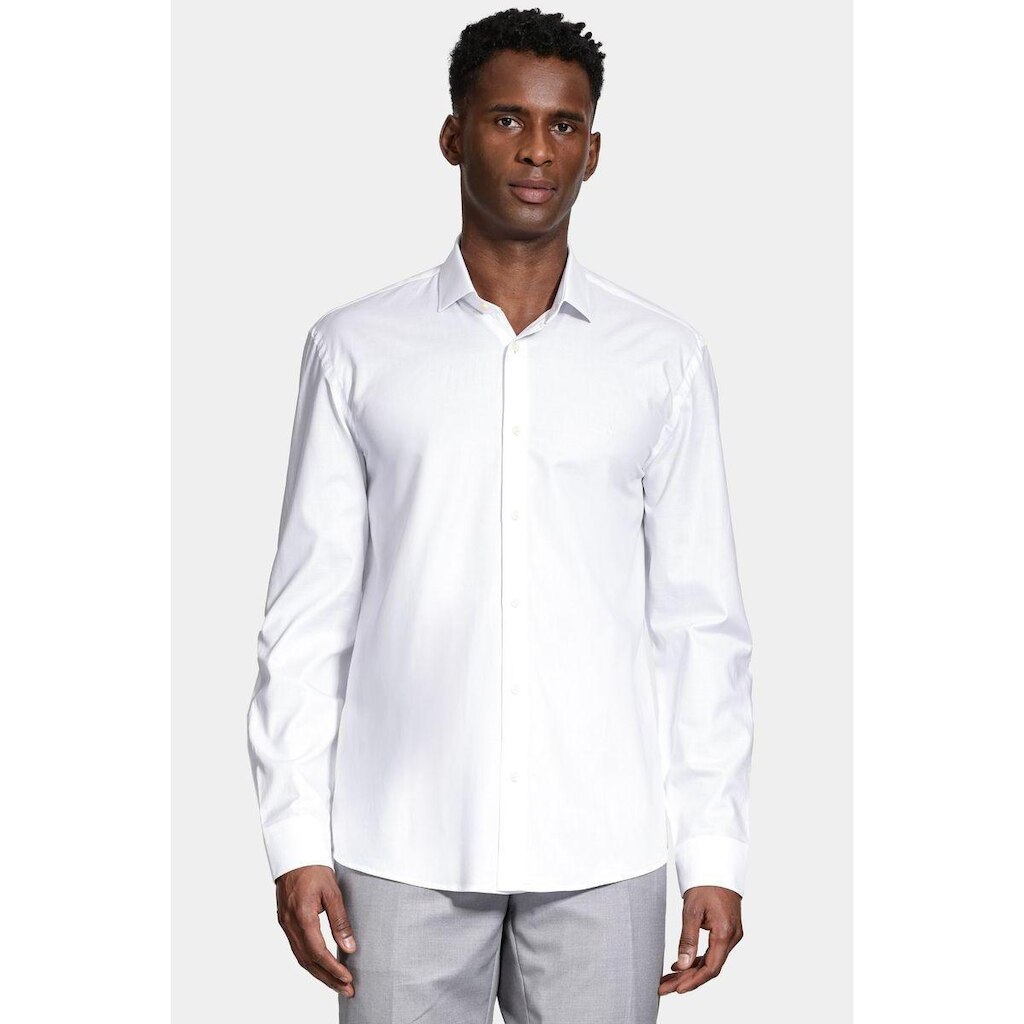 Camisa Aramis Slim Manga Longa Algodão Pima Branco