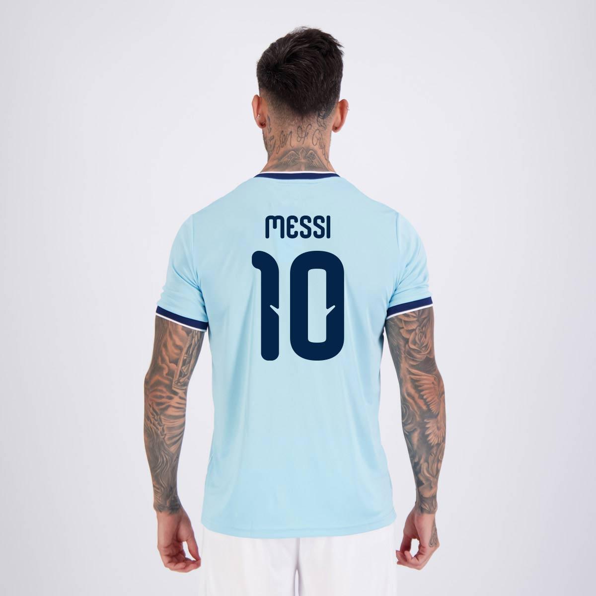Camisa Argentina Lanes 10 Messi Masculina