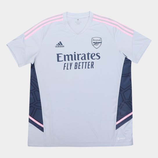Camisa Arsenal 22/23 Treino Adidas Masculina - Cinza é ruim? Camisa Arsenal 22/23 Treino Adidas Masculina - Cinza é boa?