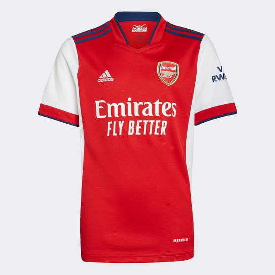 Camisa Arsenal Juvenil Home 21/22 s/n° Torcedor Adidas - Vermelho+Branco é ruim? Camisa Arsenal Juvenil Home 21/22 s/n° Torcedor Adidas - Vermelho+Branco é boa?