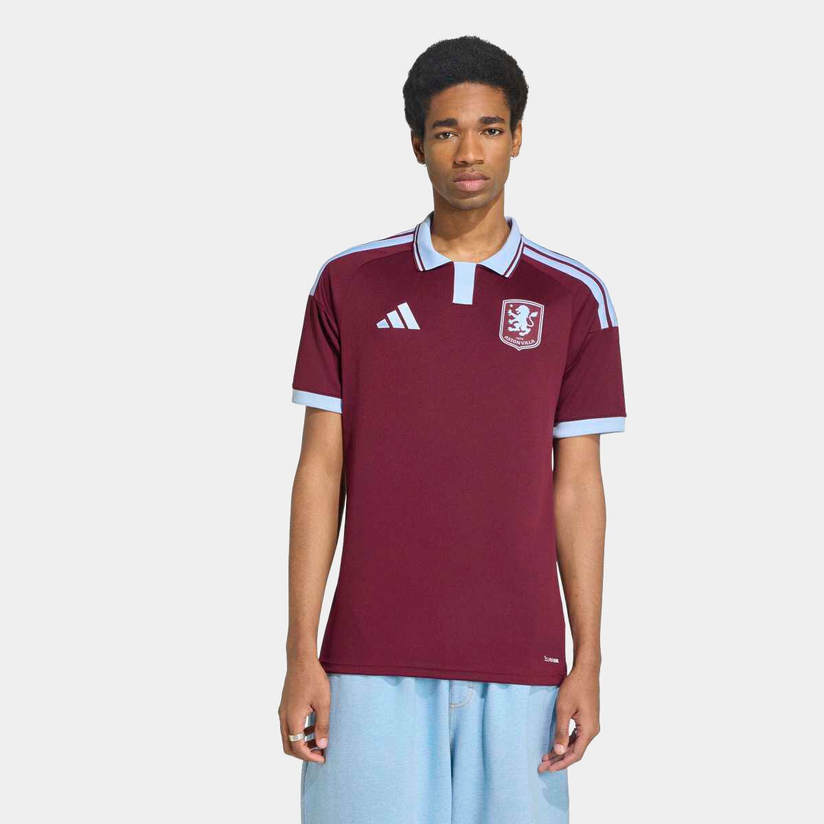 Camisa Aston Villa I 26/27 s/n Torcedor Adidas Masculina - Vinho+