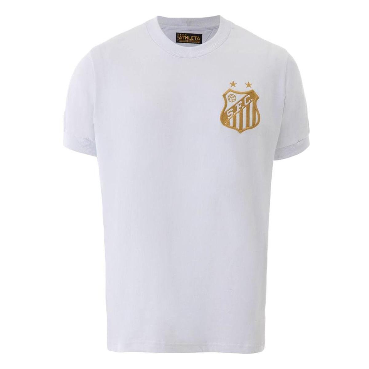 Camisa Athleta Santos Pelé 1.000 Gols Masculina Menor preço em Camisa Athleta Santos Pelé 1.000 Gols Masculina