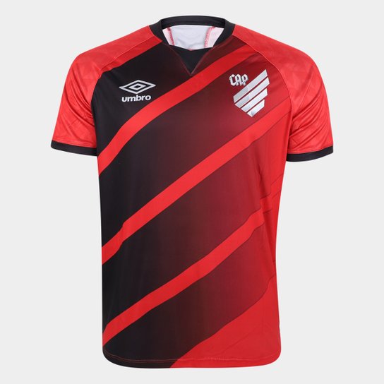 Camisa Athletico Paranaense I 22/23 s/n° Torcedor Umbro Masculina - Vermelho+Prata Menor preço em Camisa Athletico Paranaense I 22/23 s/n° Torcedor Umbro Masculina - Vermelho+Prata