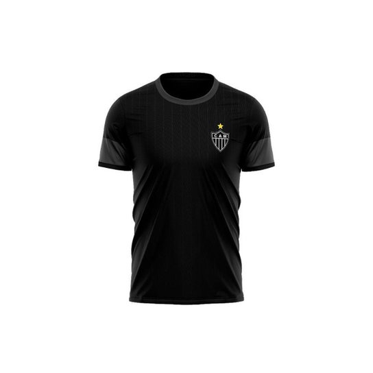 Camisa Atlético Mineiro Almaz - Infantil - Preto Menor preço em Camisa Atlético Mineiro Almaz - Infantil - Preto