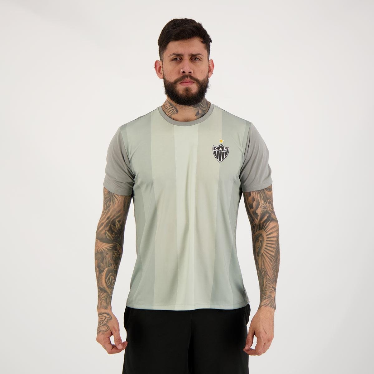 Camisa Atlético Mineiro Hovel Cinza Menor preço em Camisa Atlético Mineiro Hovel Cinza