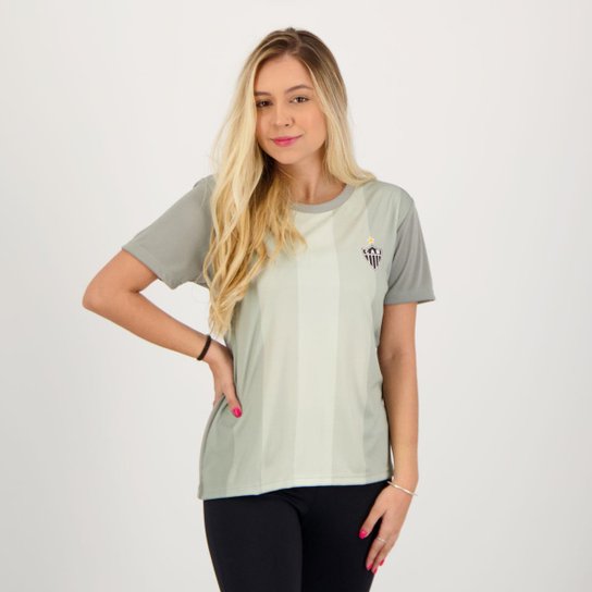 Camisa Atlético Mineiro Hovel Feminina Cinza - Cinza é ruim? Camisa Atlético Mineiro Hovel Feminina Cinza - Cinza é boa?