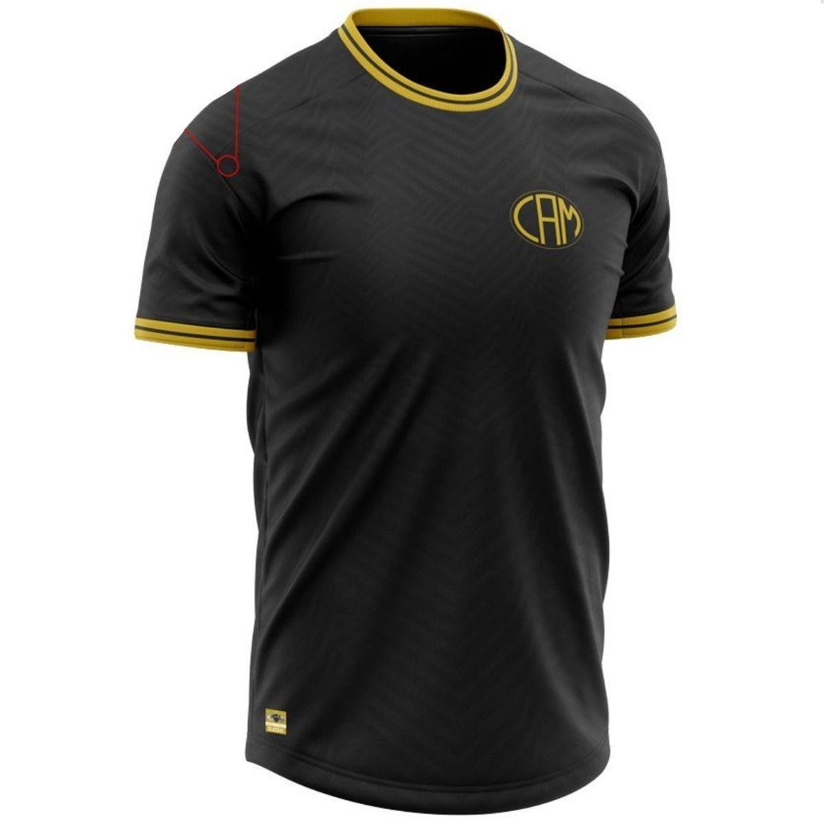 Camisa Atlético Mineiro Jacquard Preta Masculina Omni Sports Menor preço em Camisa Atlético Mineiro Jacquard Preta Masculina Omni Sports