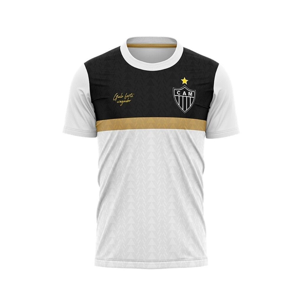 Camisa Atlético Mineiro Masculino Braziline Torcer Branco
