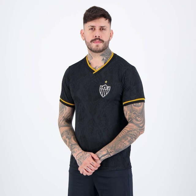 Camisa Atlético Mineiro Retrô 2013 Preta
