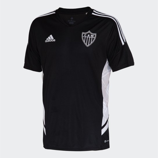 Camisa Atlético Mineiro Treino 22/23 Comissão Técnica Adidas Masculina - Preto+Branco Menor preço em Camisa Atlético Mineiro Treino 22/23 Comissão Técnica Adidas Masculina - Preto+Branco