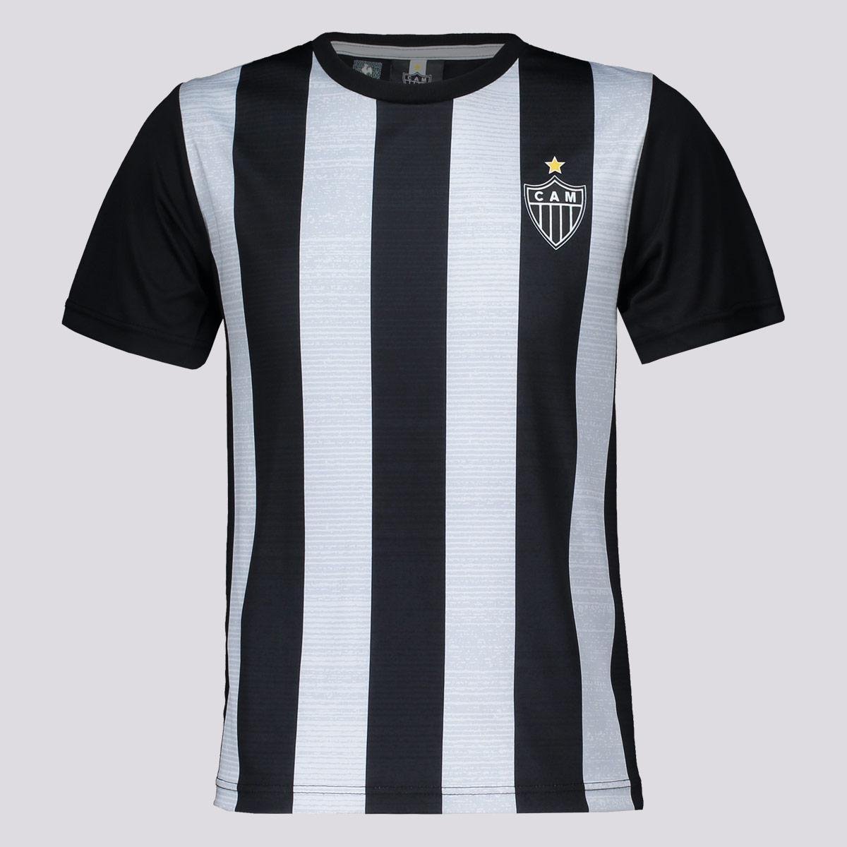 Camisa Atlético Mineiro Wag Juvenil Preta Menor preço em Camisa Atlético Mineiro Wag Juvenil Preta