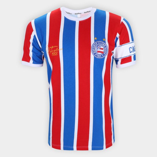 Camisa Bahia 1988 Edição Especial Capitães RetrôMania Masculina - Azul+Vermelho é ruim? Camisa Bahia 1988 Edição Especial Capitães RetrôMania Masculina - Azul+Vermelho é boa?