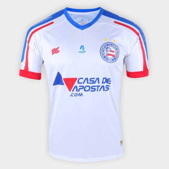 Camisa Bahia I 20/21 s/n° Estádio Esquadrão Masculina - Branco Menor preço em Camisa Bahia I 20/21 s/n° Estádio Esquadrão Masculina - Branco