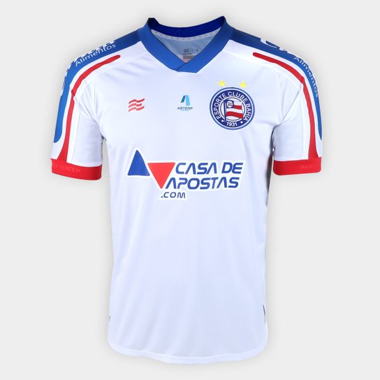 Camisa Bahia I 21/22 s/n° Torcedor Esquadrão Masculina - Branco Menor preço em Camisa Bahia I 21/22 s/n° Torcedor Esquadrão Masculina - Branco