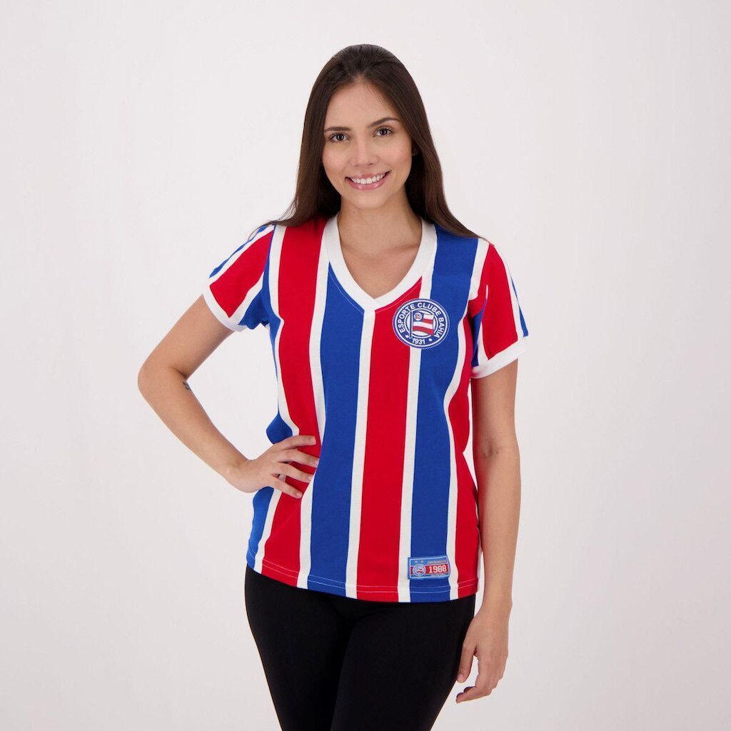 Camisa Bahia Retrô 1988 Listrada  Feminina